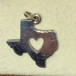 James Avery Silver Heart of Texas Charm